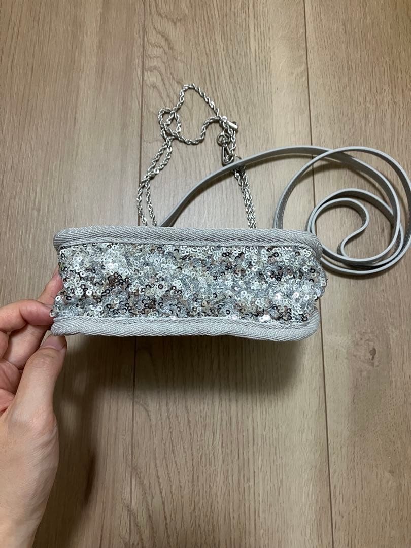 レスポートサック 2WAY CHAIN MINI BAGコズミックシルバー