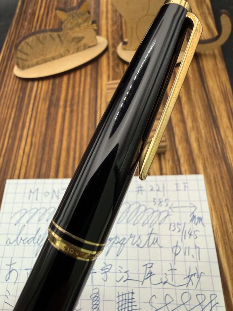 MONTBLANC 万年筆 NO.221 黒字 EF