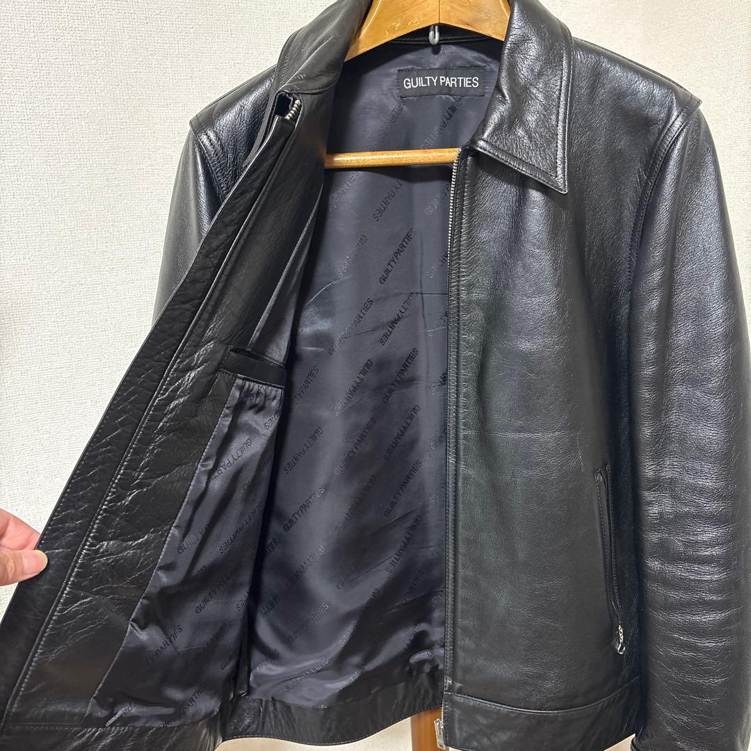 GUILTY PARTIES ブラックレザージャケット