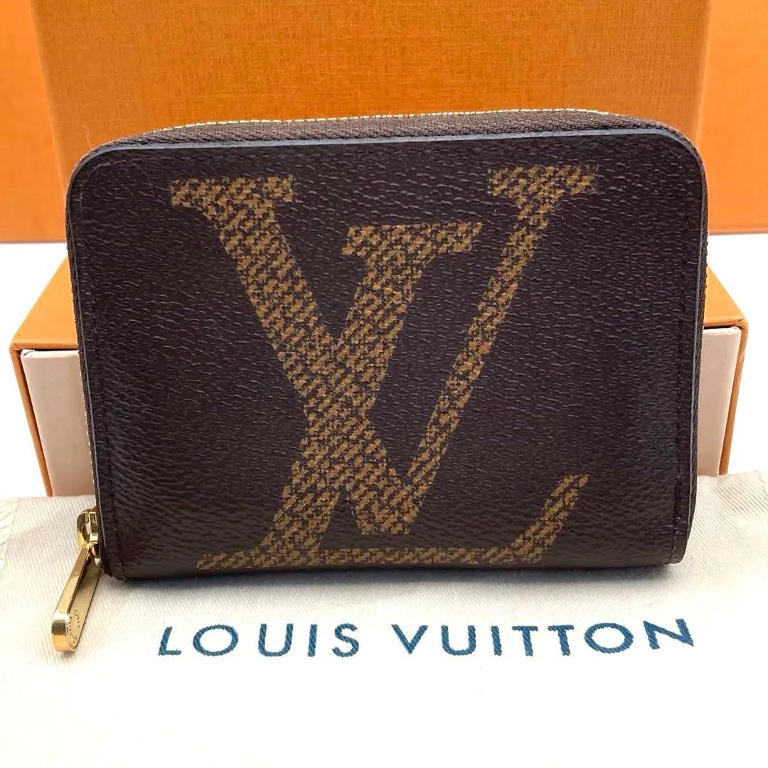 【極美品・IC】ルイヴィトン ジャイアント モノグラム ジッピー パース