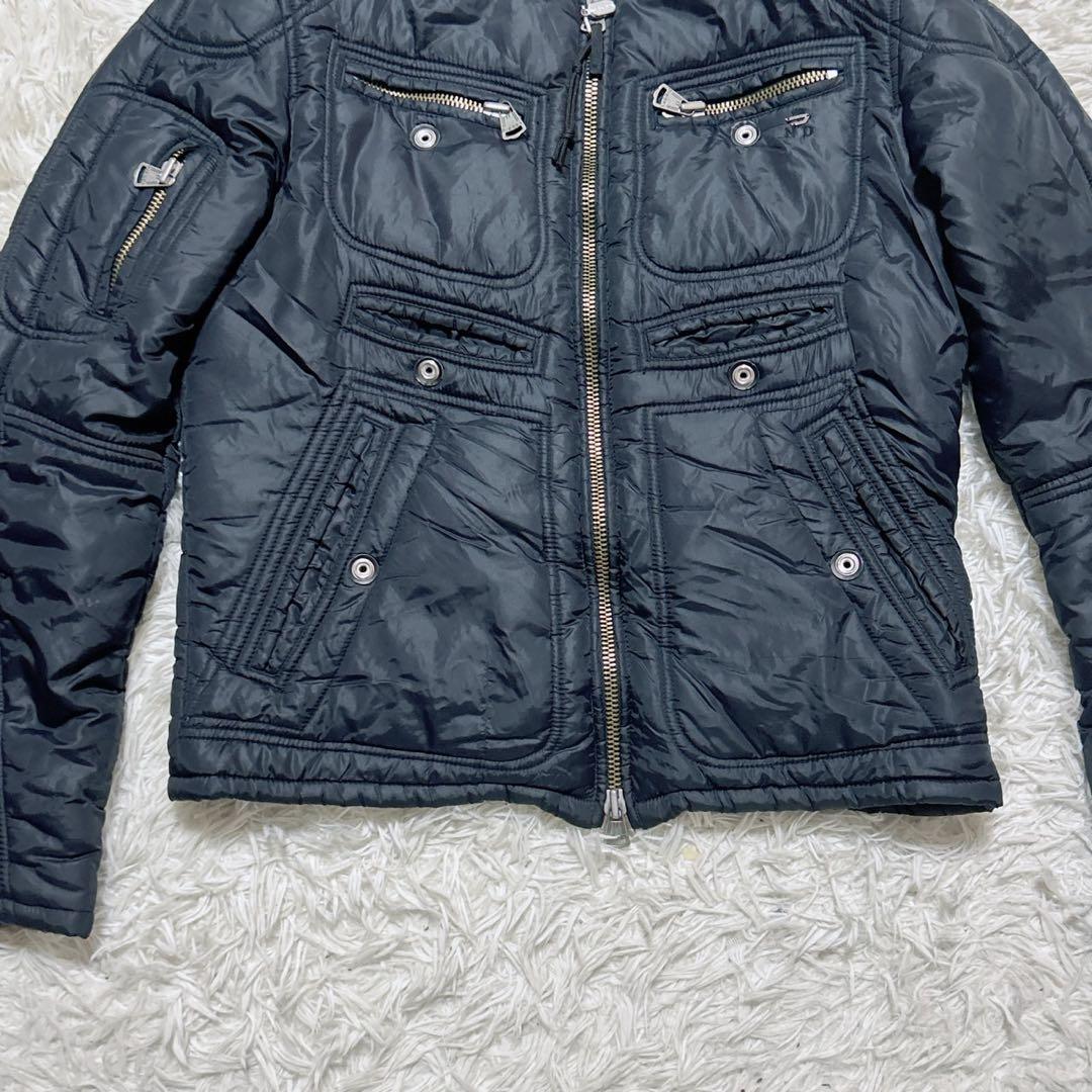 c6701】DIESEL ディーゼル ナイロンライダースジャケット