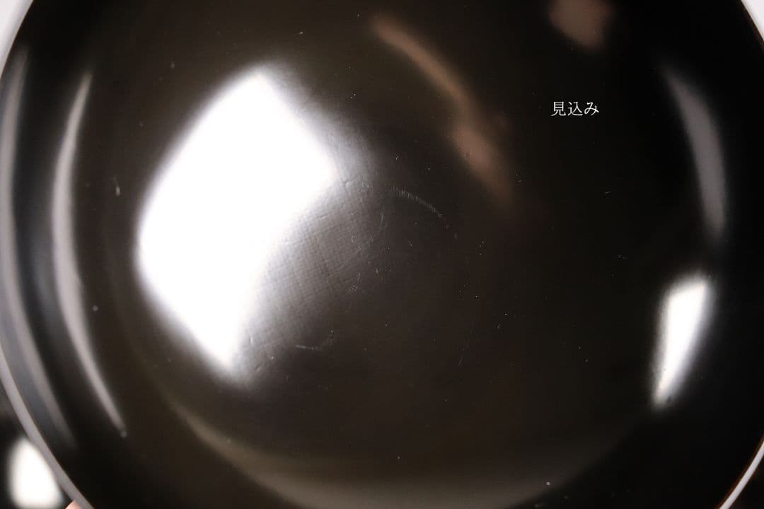 CK72 漆芸 木製漆器 輪島塗 柿蒔絵 黒塗御吸物椀 五客 / 秋 果物