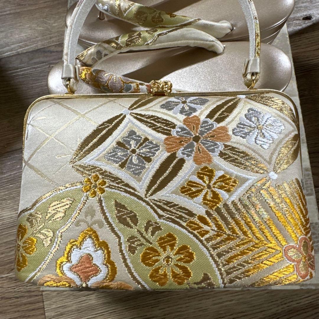 成人式　結婚　和装用バッグと草履セット