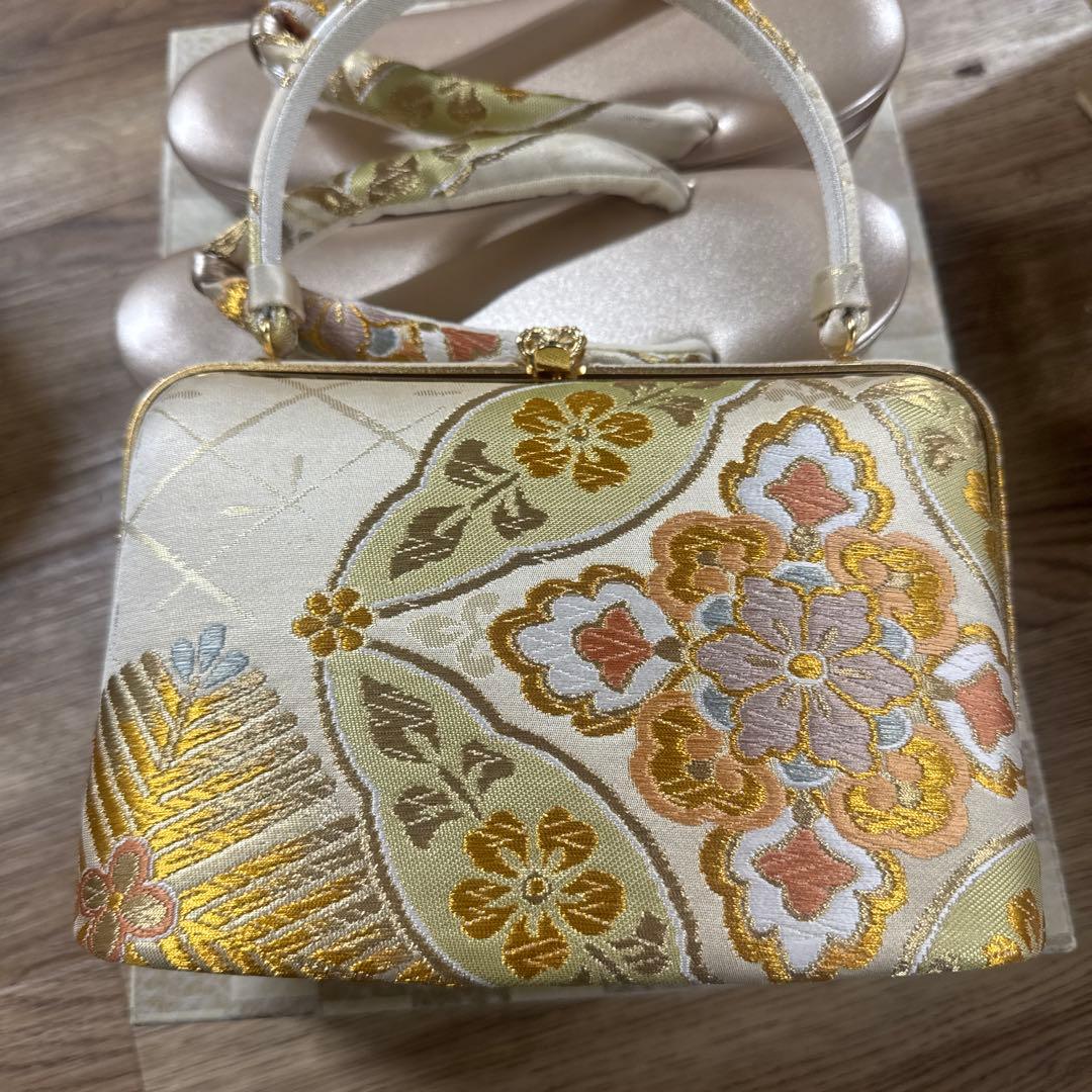 成人式　結婚　和装用バッグと草履セット