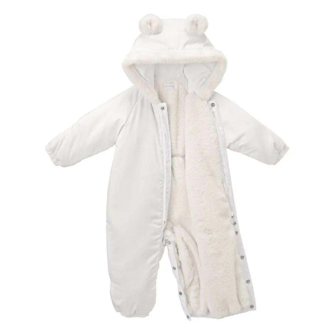 【ミキハウス】ジャンプスーツ　防寒ツーウェイオール　60-80cm