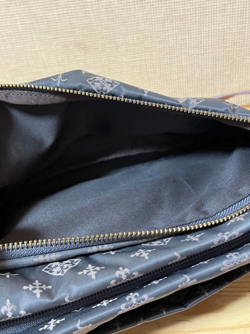 a340/極美品★russet グレー/ピンク ショルダーバッグ