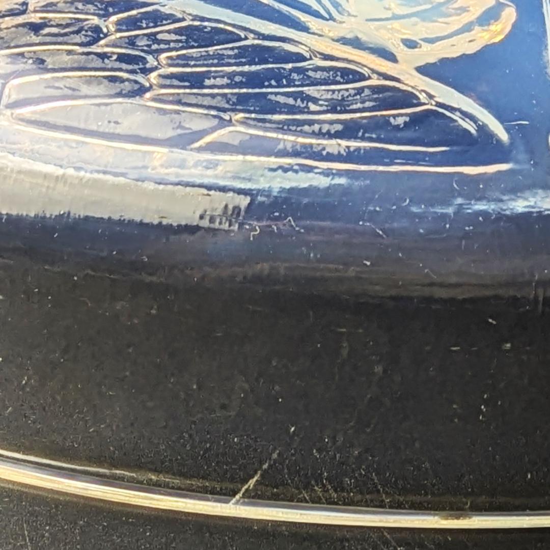 ラリックCigales 1921年セミ紋様26cm大蓋物 純正台座付 極希少 - メルカリ