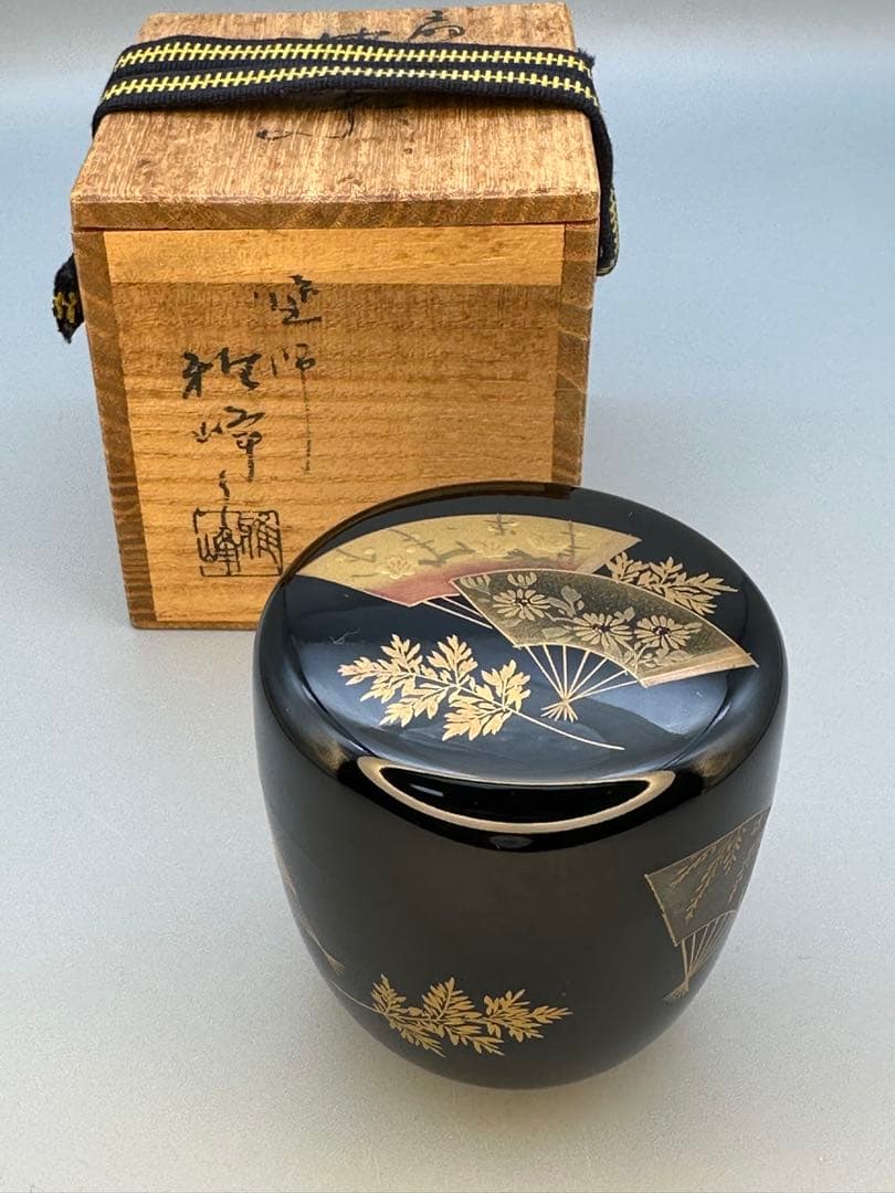 茶道具 棗 前畑雅峯 扇面蒔絵 - メルカリ