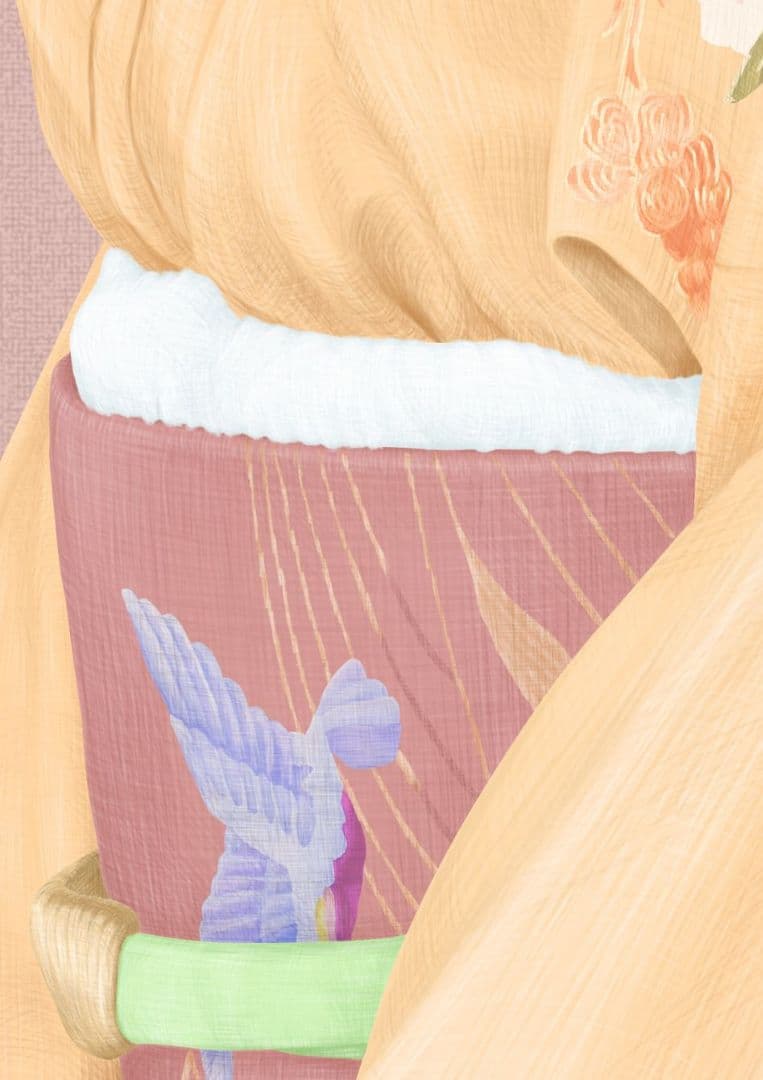 森夏男　作『微笑』Lサイズ(A2)