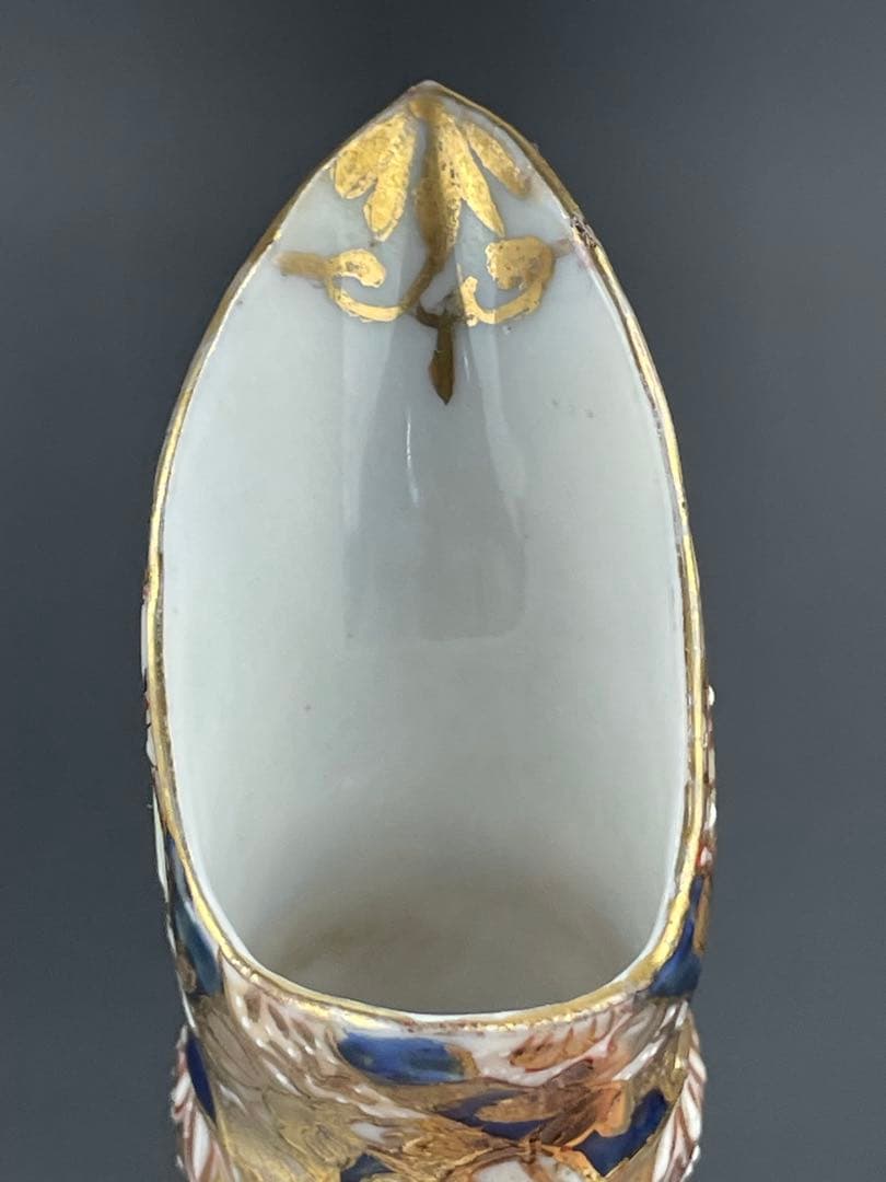 希少】初代 加藤春光 オールドニッポン 瑠璃釉 金彩盛上 水差し ピッチャー