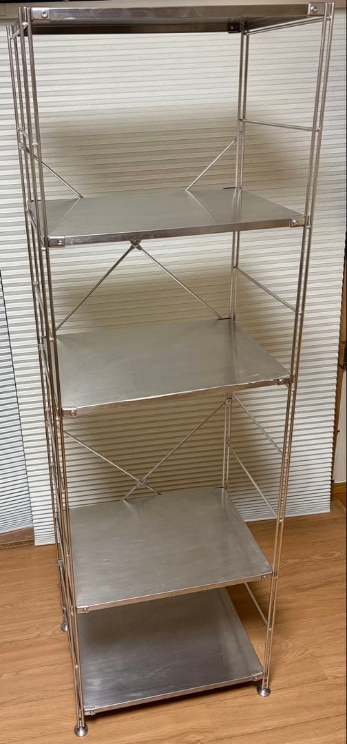 無印良品 ステンレスユニットシェルフ 大 幅58×奥行41×高175cm Amazon｜無印良品 ステンレスユニットシェルフ・ステンレス棚セット 大