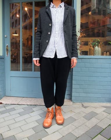 OLDMAN'S TAILOR　ニットサルエルパンツ　R&D.M.Co-