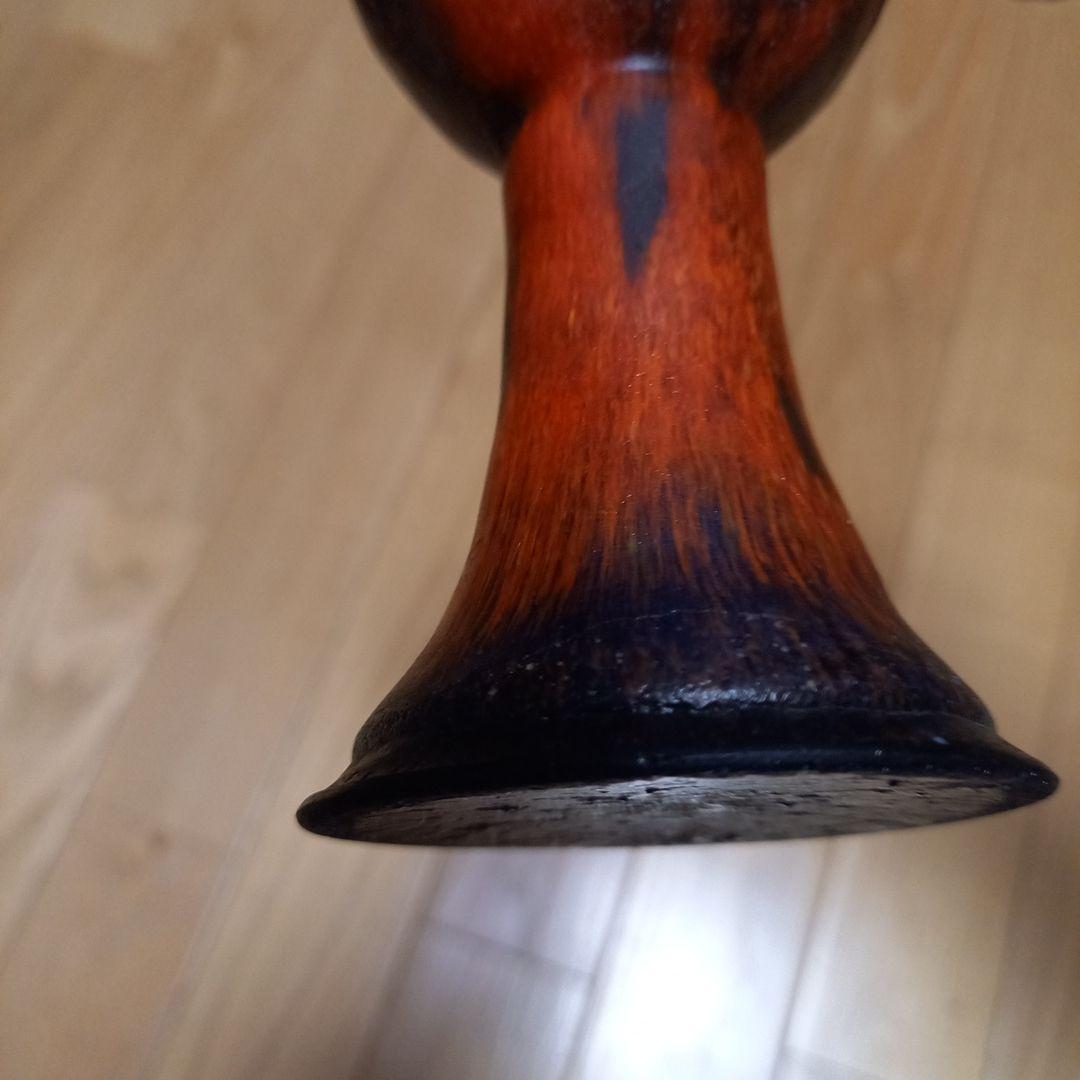 酒器 馬上杯 馬上盃 骨董 赤と黑の趣きのあるグラスの通販はau PAY