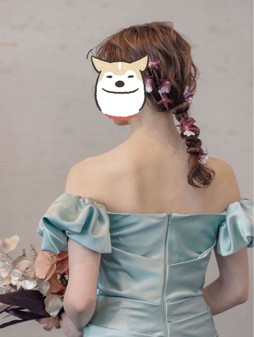 THE URBAN BLANCHE カラーマーメイドドレス グリーン