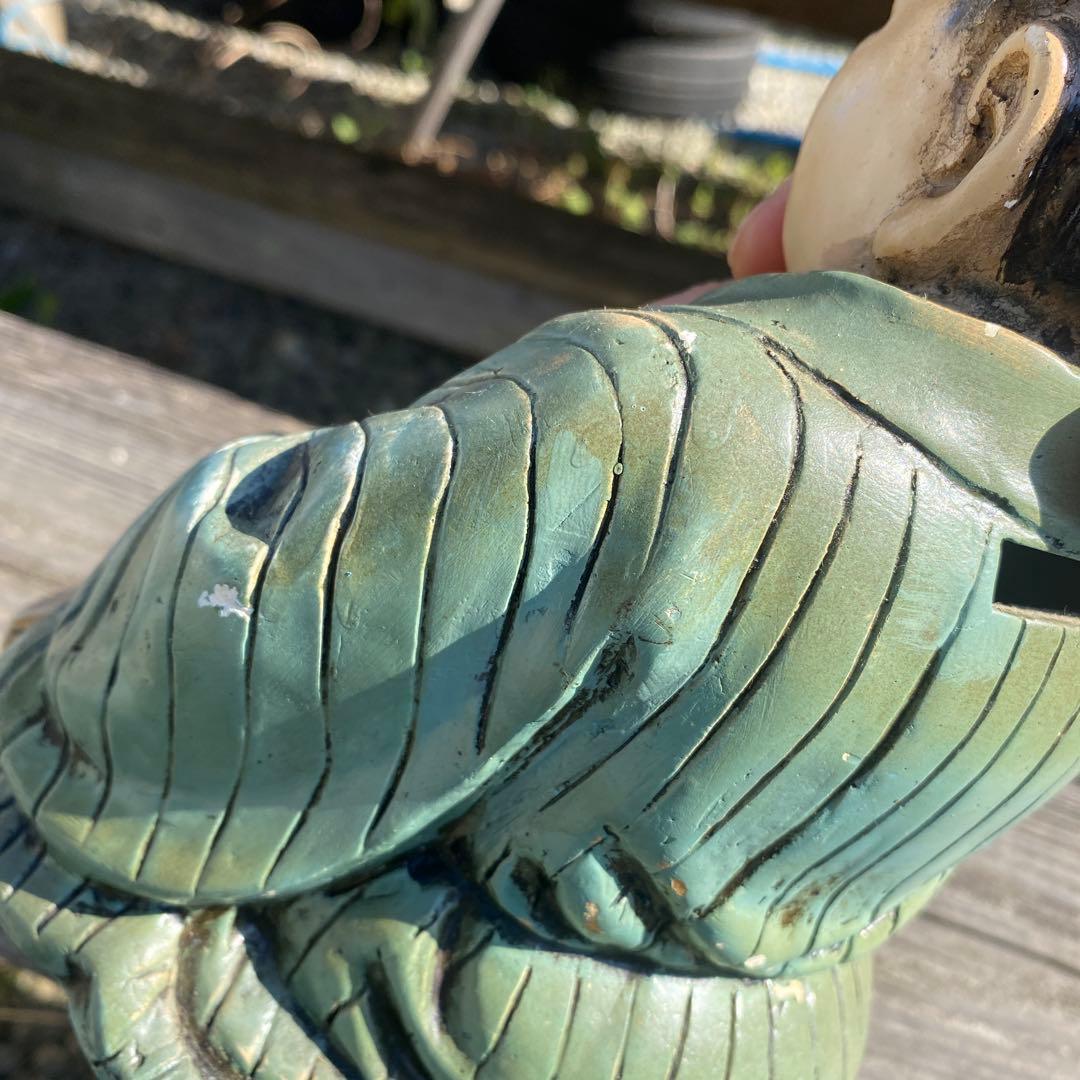 仙台四郎像 商売繁盛 貯金箱 開運 万平 縁起物 人神 昭和レトロ 人形