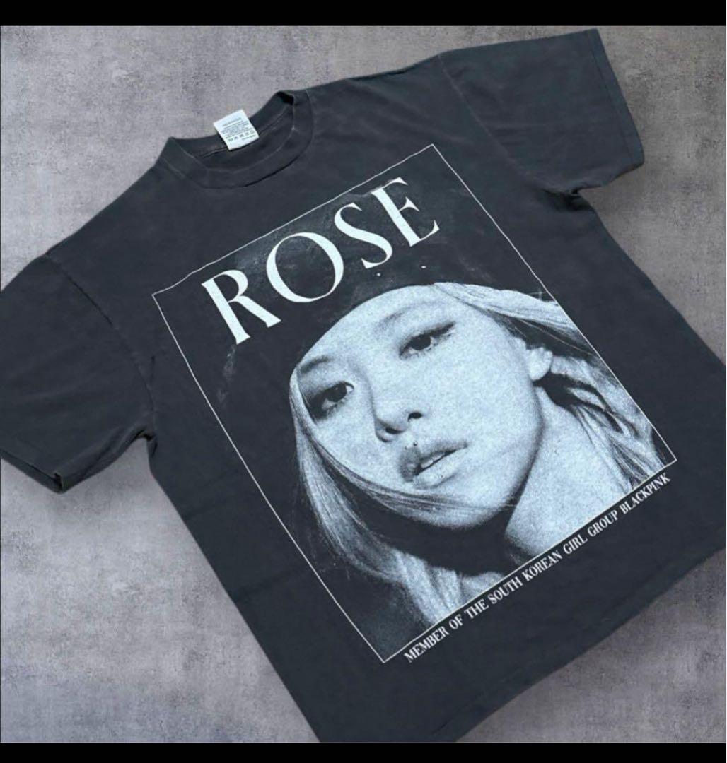 ミ BLACKPINK ブラックピンク ロゼ rose apt tee Tシャツ