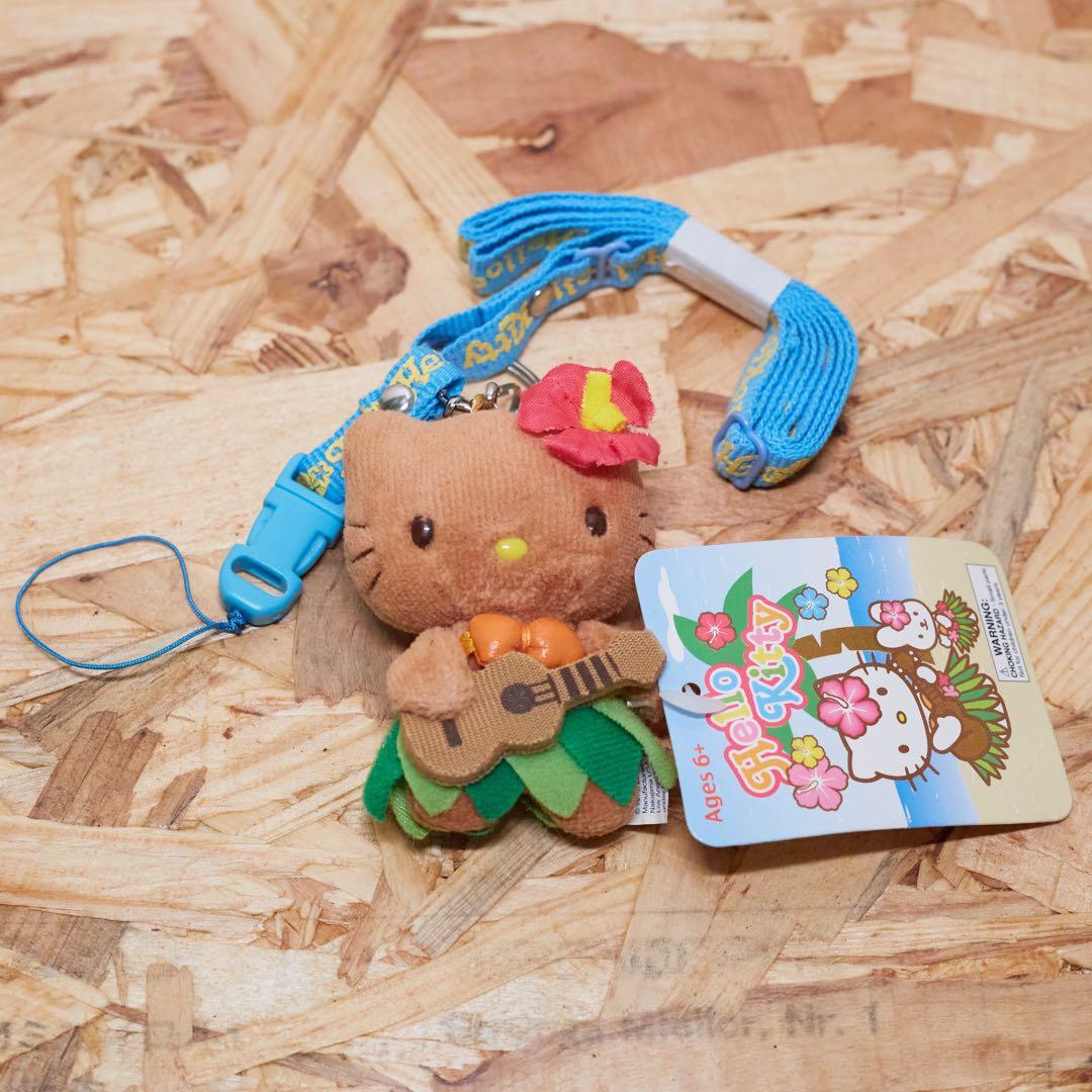 ハワイ限定　日焼けキティ　ぬいぐるみ　ネックストラップ　リングノート　セット