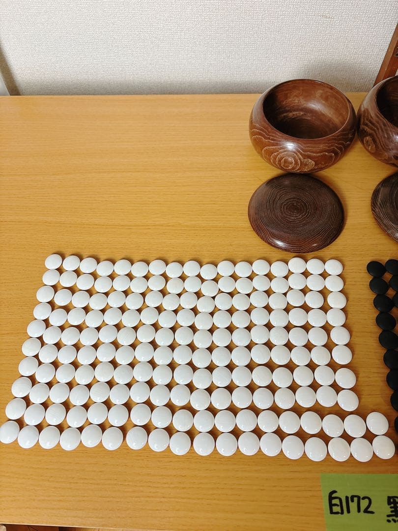 本蛤　雪印　囲碁石 木製 35号　9.9mm 最高級