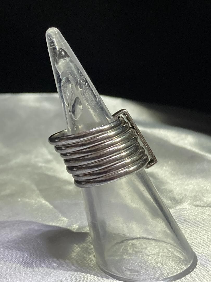 美品 Dior ディオール 7連 リング 指輪 シルバー 925 15号