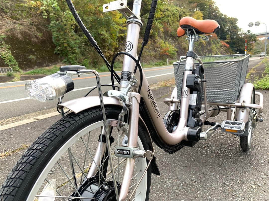 動作確認済 送料無料 CYCOO電動アシスト三輪自転車5.8Ah20-16インチ
