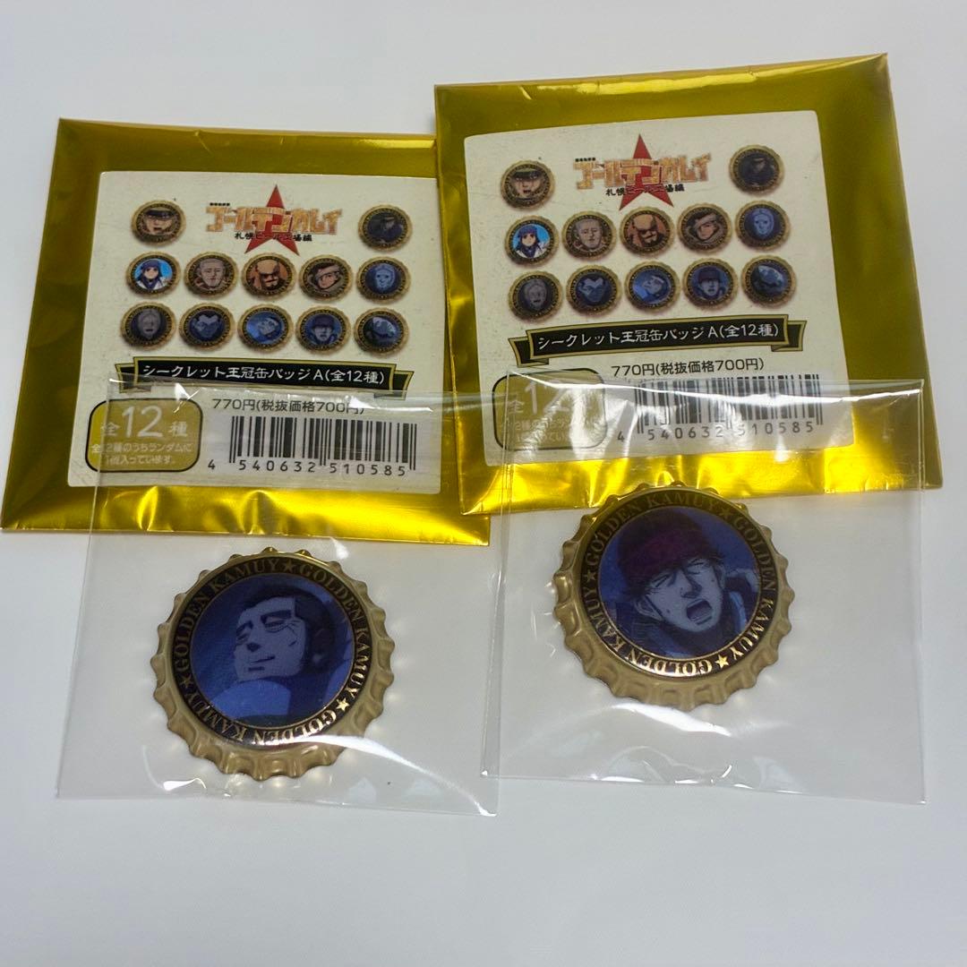 ゴールデンカムイ 王冠缶バッジ 門倉＆キラウシ - メルカリ