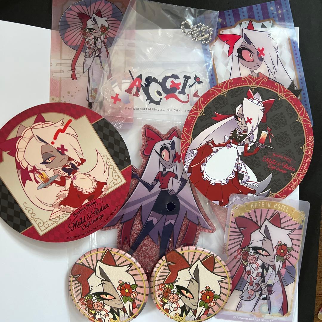 ハズビンホテル ヴァギー セット アクリルスタンド 缶バッジ クリア