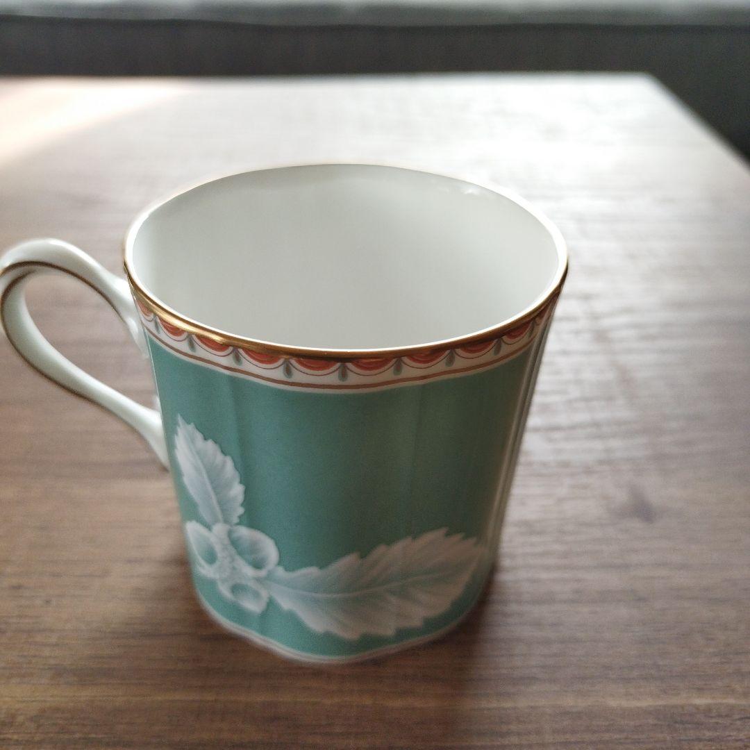 ナルミ ボーンチャイナ メッシュ カップ&ソーサー 鳥柄 2客セット