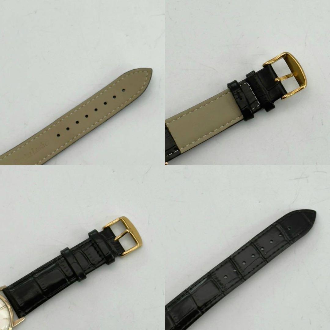 SEIKO ゴールドフェザー 14K 手巻き 25石 メンズ腕時計　新品ベルト