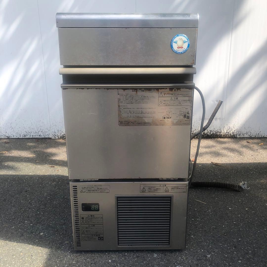 製氷機 シルバー　フクシマ FIC-75KVX - キューブアイス製氷機バーチカルタイプ - 製品情報