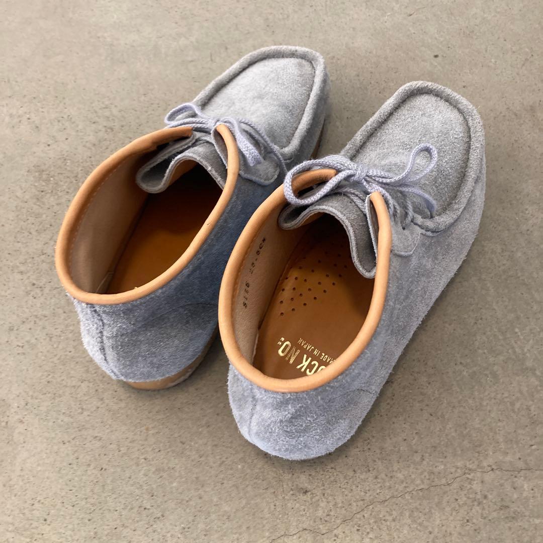 STOCK NO. グレー スエード モカシン 25.5cm
