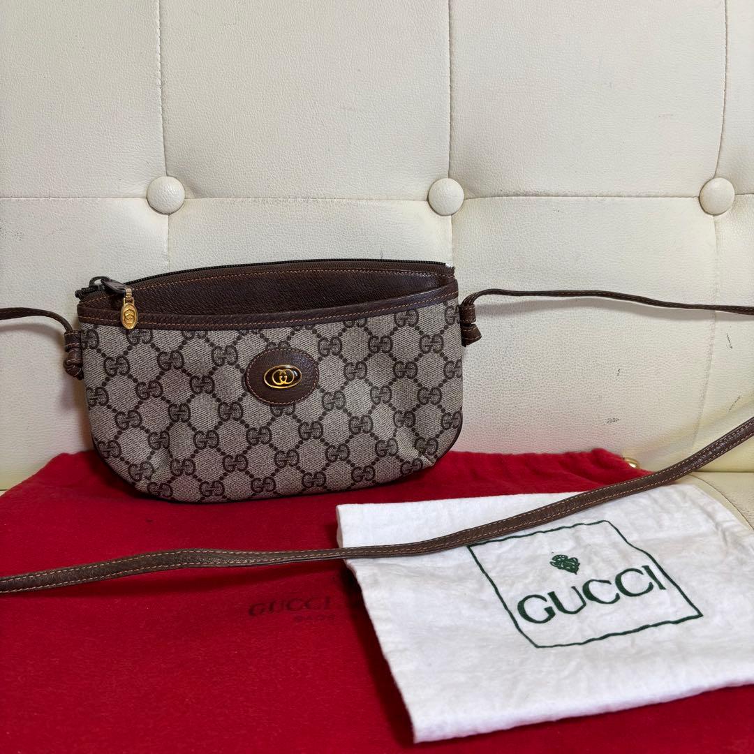 極　美品　付属品あり　GUCCI オールド　グッチ　ミニ　ショルダー　バッグ