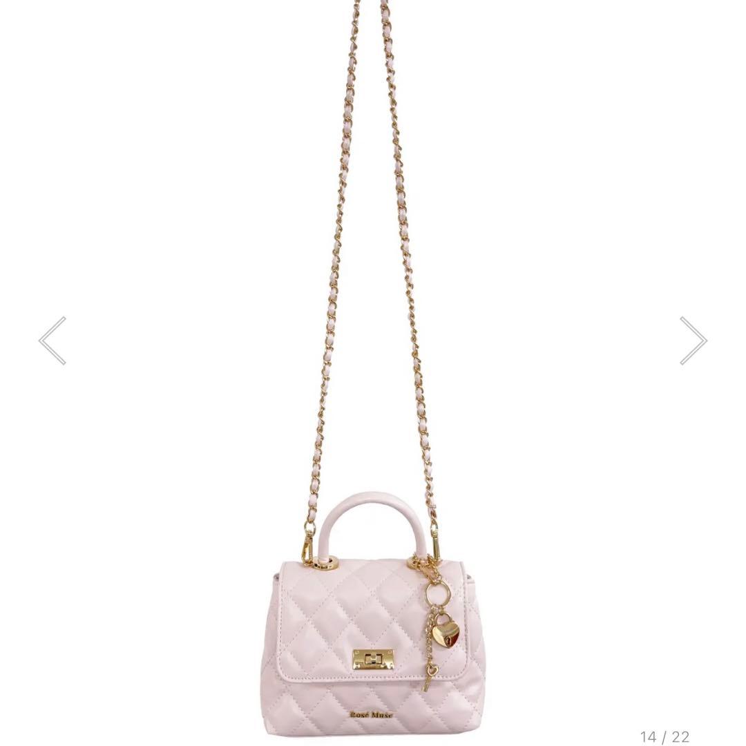 rosemuse ロゼミューズ キルティングミニショルダーバッグ