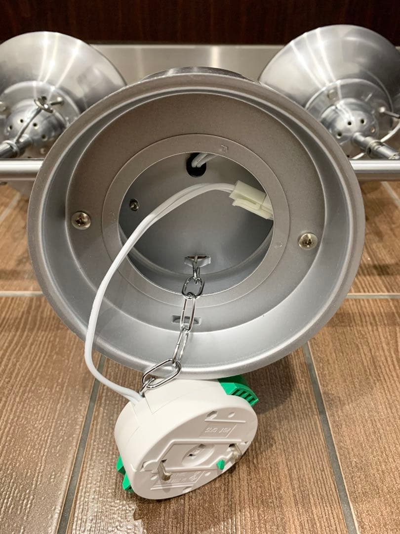 美品 キシマ アンプール 4灯 シーリング ライト アンティーク調 シルバー