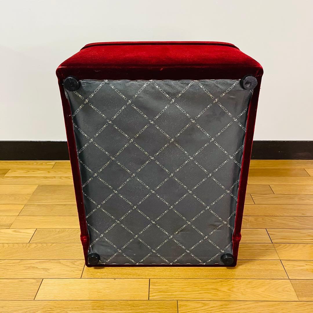 【アンティーク】sancosomo 昭和レトロ 1人掛けソファー ワインレッド