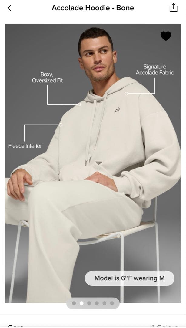 【新品未開封】Accolade Hoodie - Bone (M)