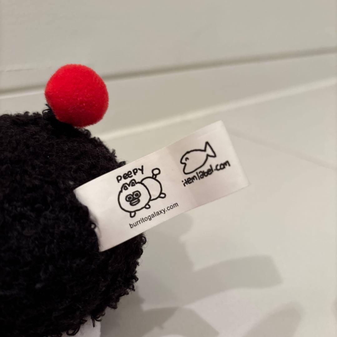 peepy ぬいぐるみ　ピーピー　Itemlabel ブラック