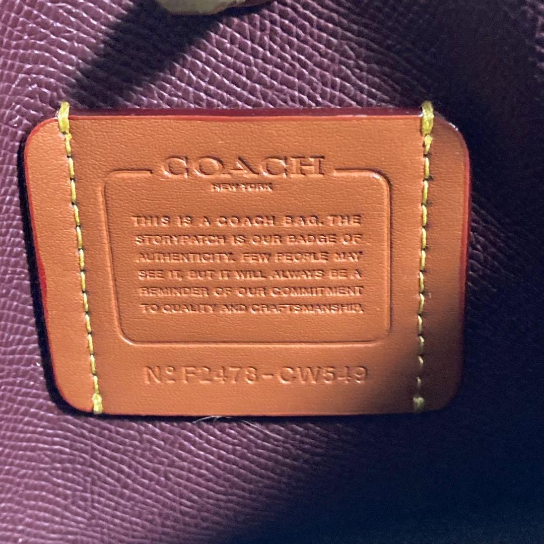 未使用級　現行　コーチ　ショルダーバッグ　ウィロウ トート バッグ 18　黒