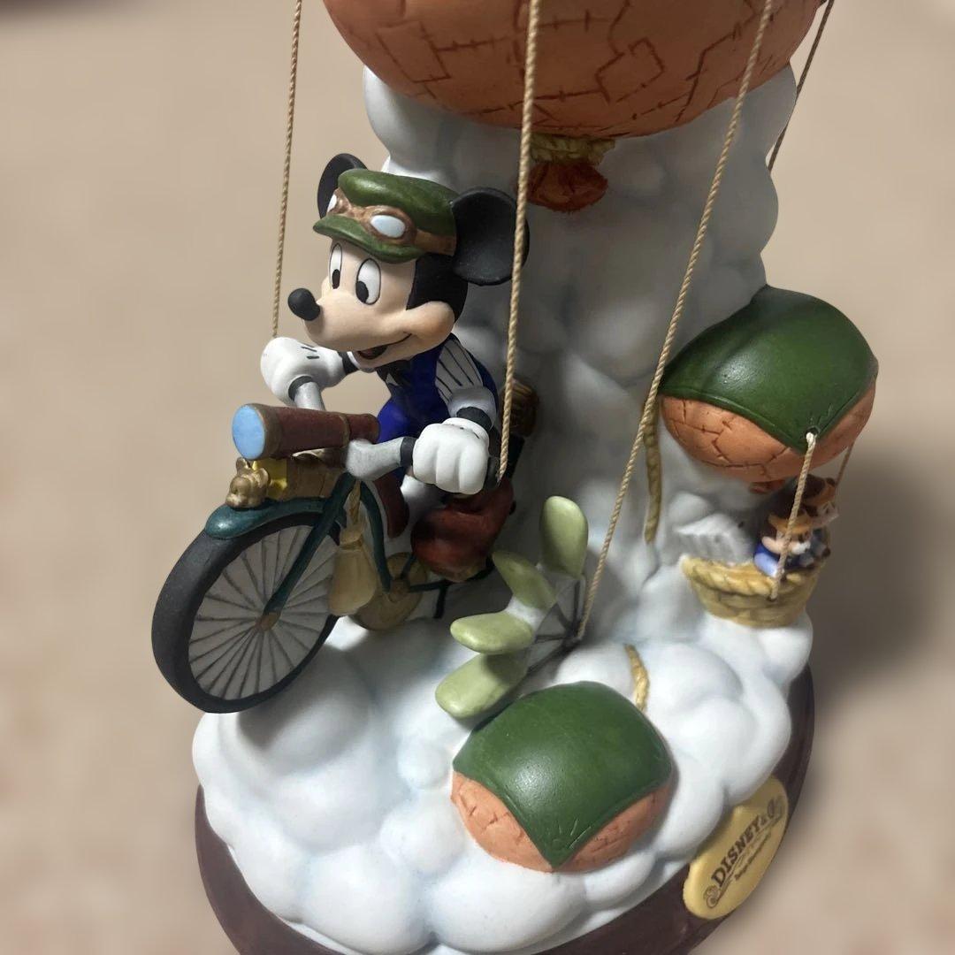 DISNEY 陶器　mickey ミッキー　空飛ぶ自転車　チップとデール