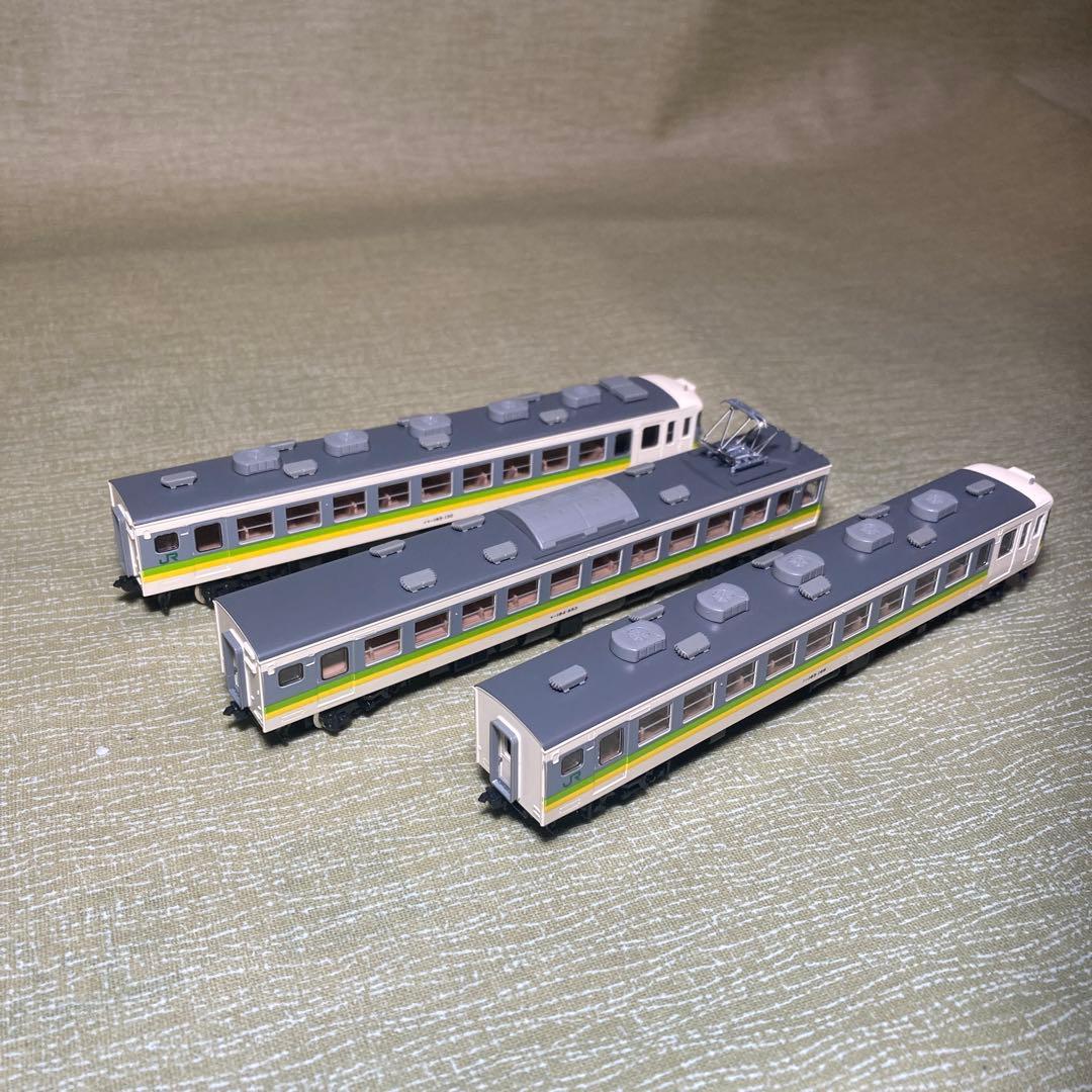 TOMIX 165系ムーンライト色M車入3両セット(ジャンク)