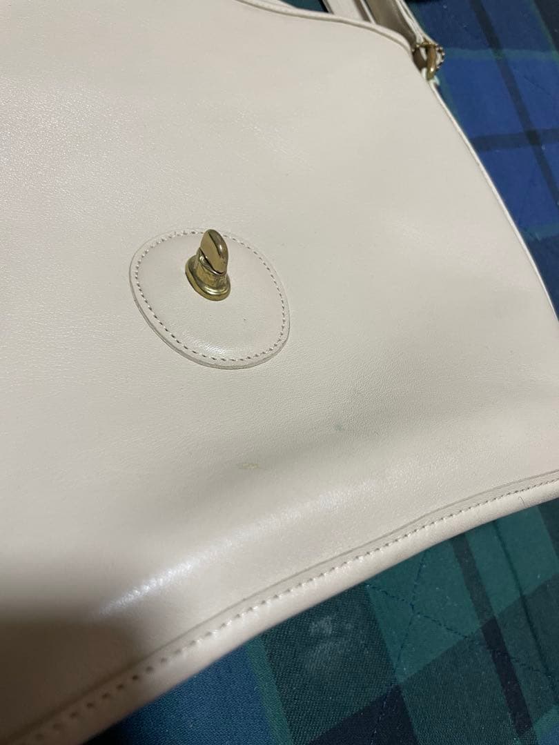【最最安値】希少品　1990s COACH オフホワイト ショルダーバッグ