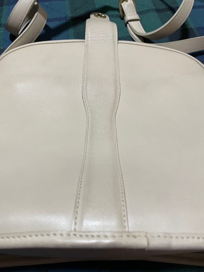 【最最安値】希少品　1990s COACH オフホワイト ショルダーバッグ