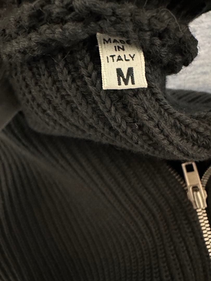 【美品】Margiela マルジェラ ドライバーズニット ベスト黒M ここのえ期