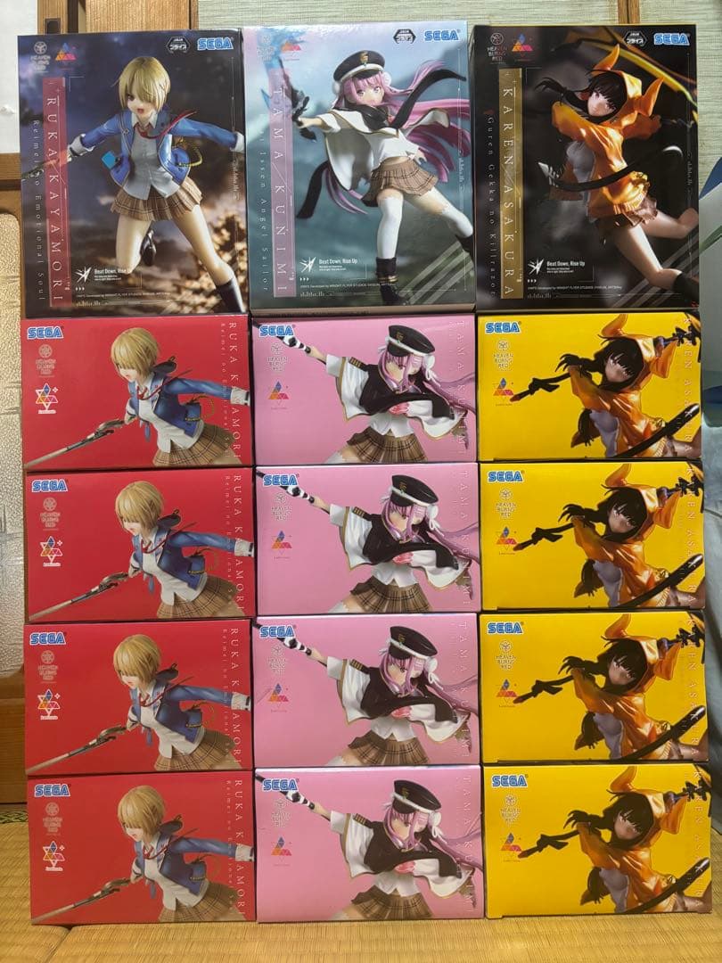 ヘブンバーンズレッド　茅森月歌 國見タマ 朝倉可憐 フィギュアセット ヘブンバーンズレッド 茅森月歌 國見タマ 朝倉可憐 フィギュアセット