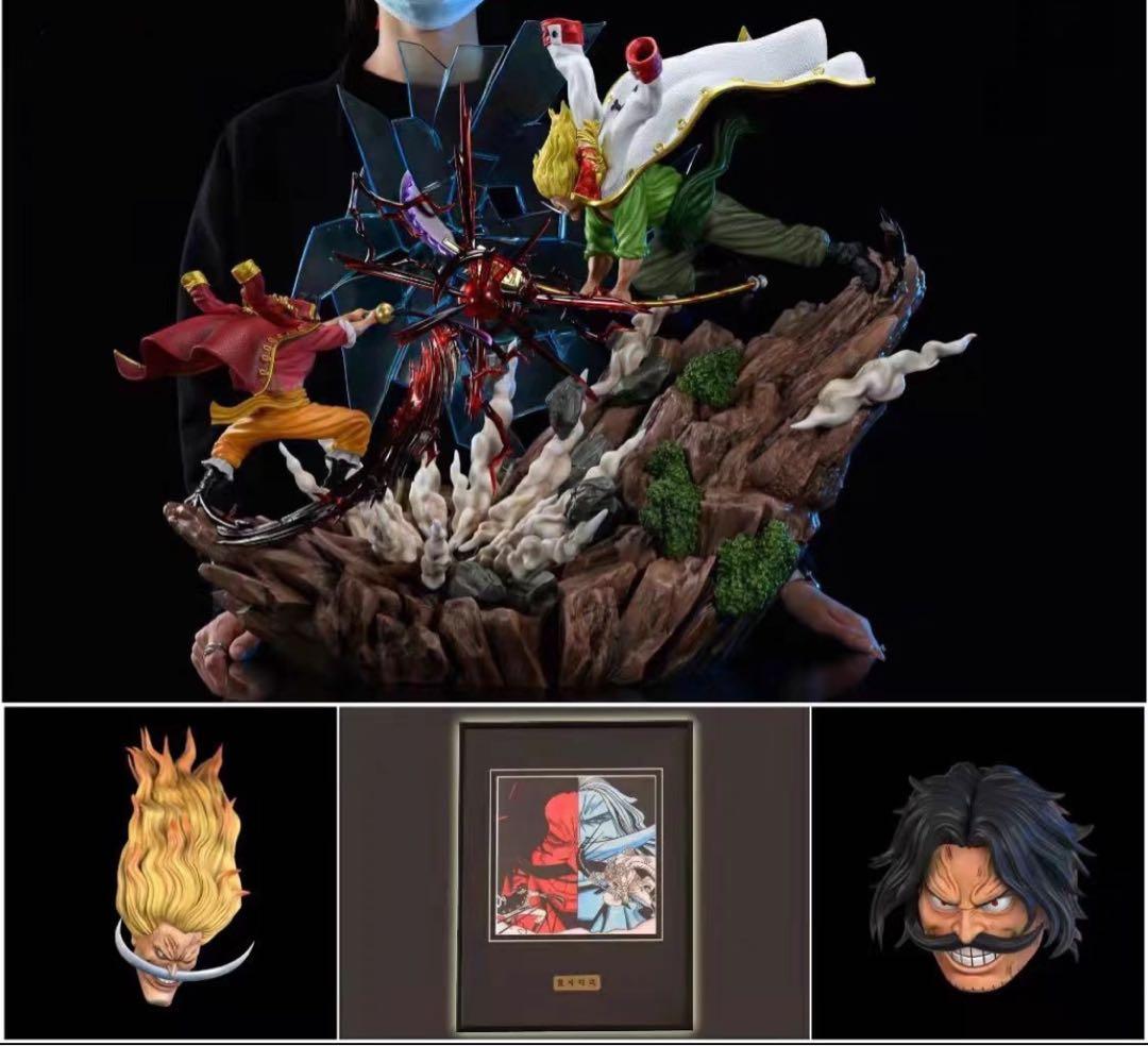 ONE PIECE ロジャー VS 白ひげ ガレージキット ガレキ スタチュー