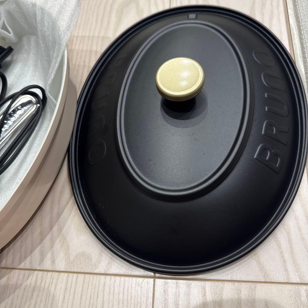 BRUNO オーバルホットプレート たこ焼きプレート付き