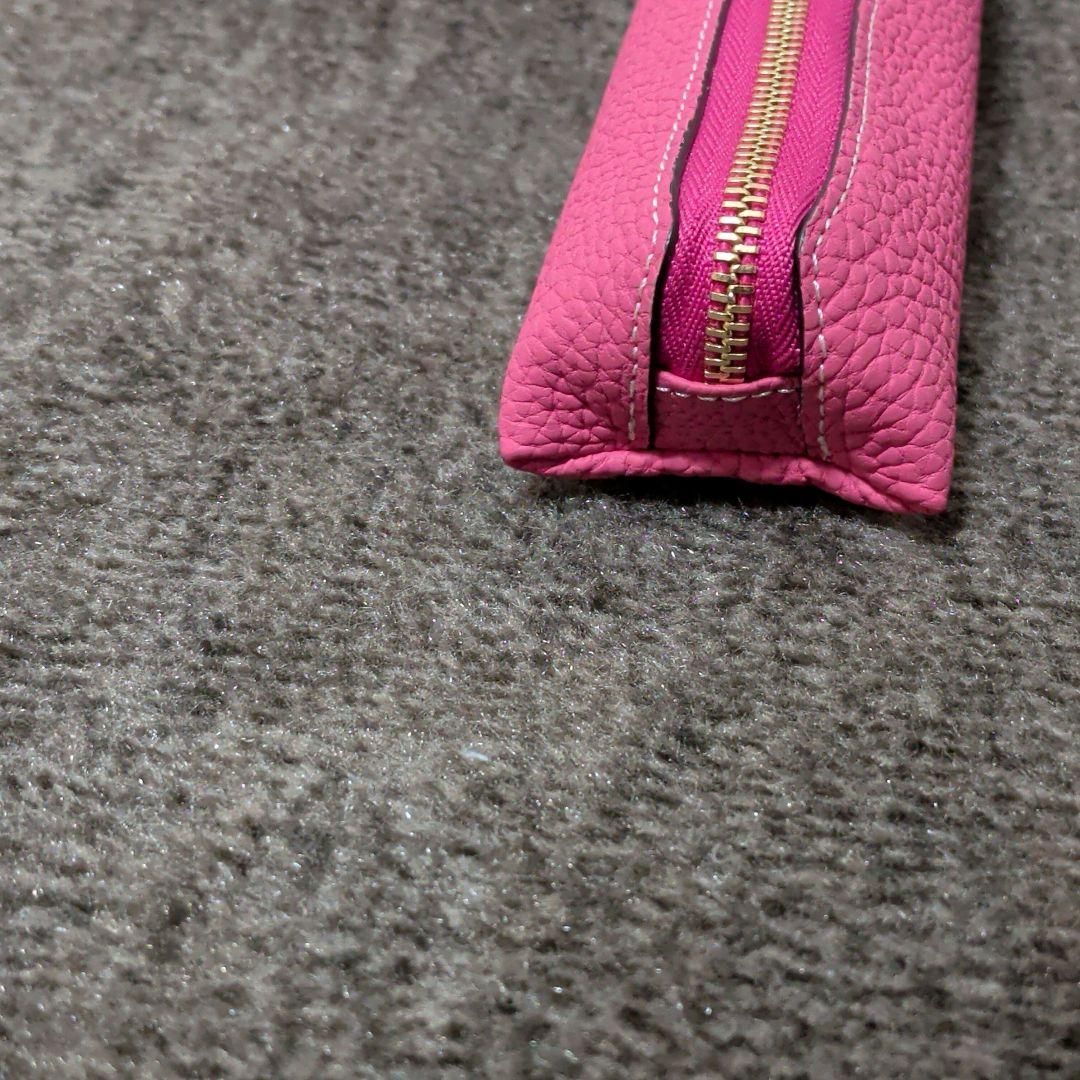 未使用級✨️　BONAVENTURA　 アザレピンク　レザーペンケース