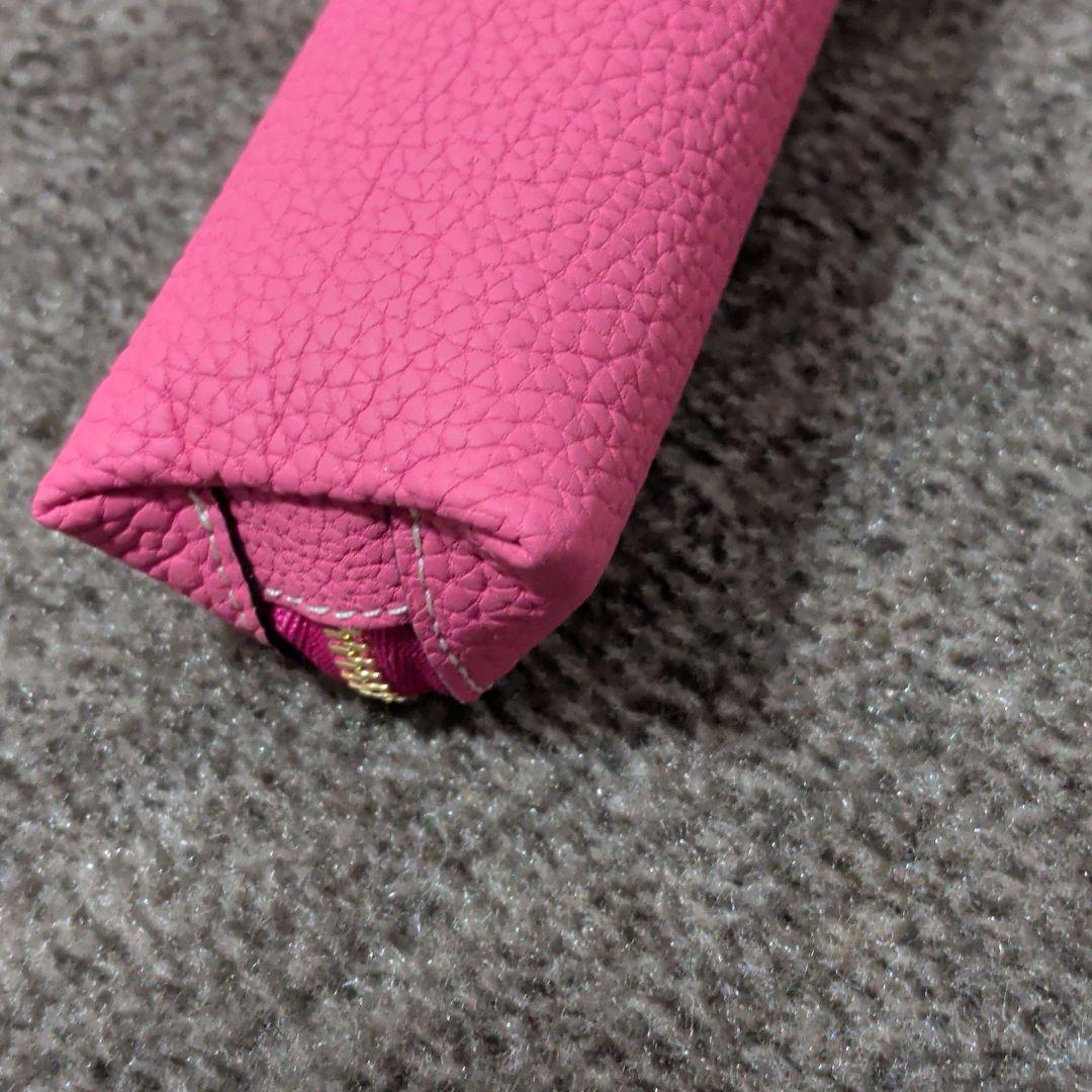 未使用級✨️　BONAVENTURA　 アザレピンク　レザーペンケース