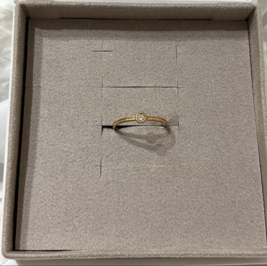 ete K10YGダイヤモンドリング