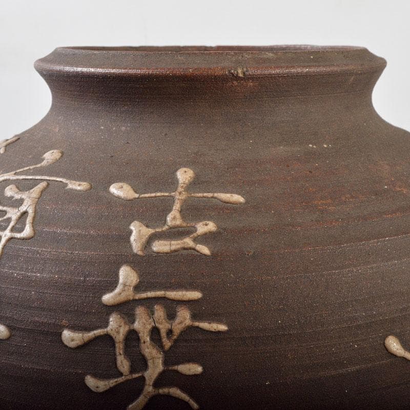 青木木米 九々鱗 漢詩文 壷 時代箱付 M R4603B