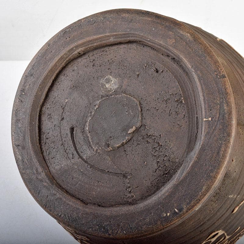 青木木米 九々鱗 漢詩文 壷 時代箱付 M R4603B